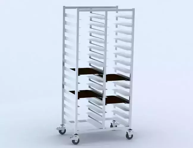 Tableware collection cart 2