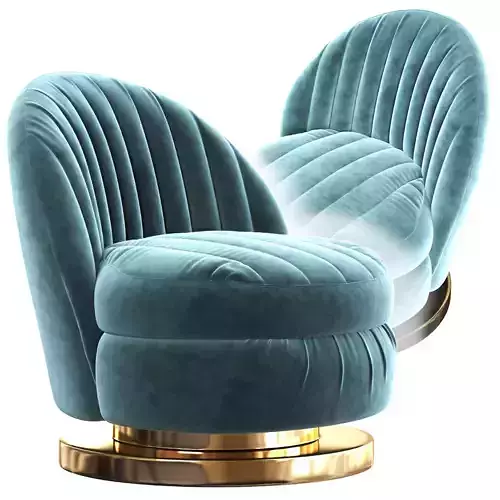 Chair swivel velvet