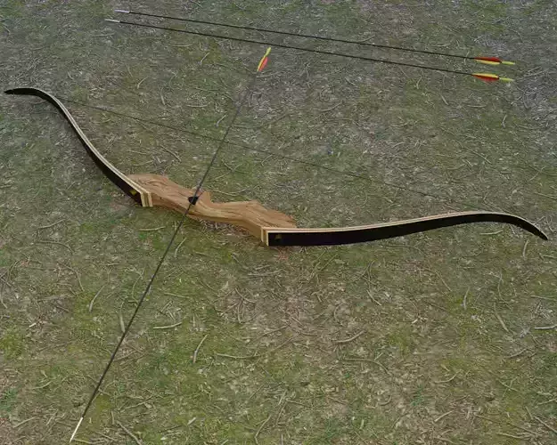 recurve wooden bow