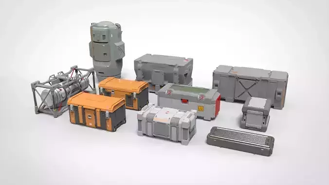 sci fi Container 3 3D model