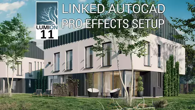 Lumion 11 Exterior Scene Modern House 06