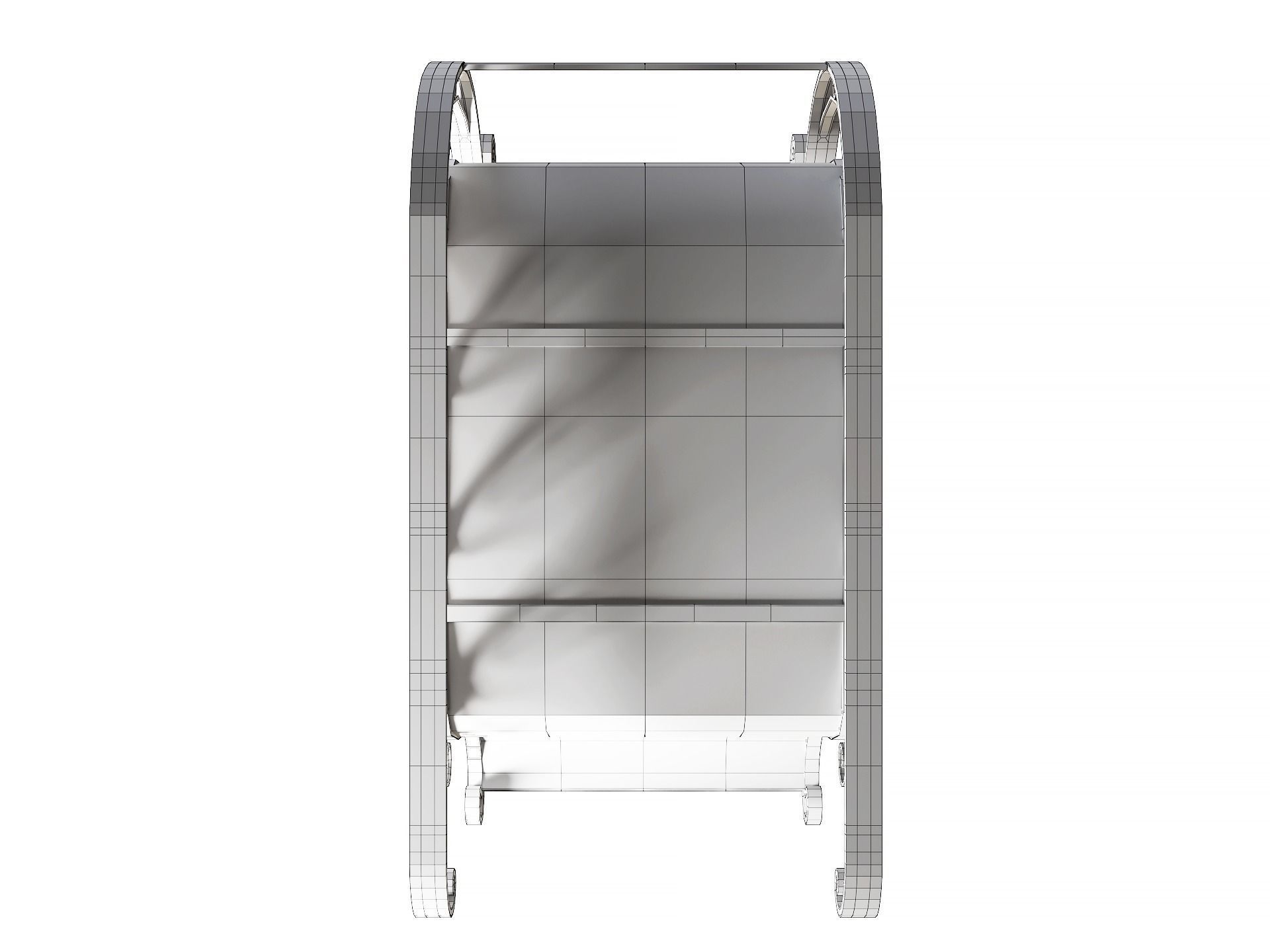 Christmas Santa Claus sleigh best holiday attribute Low-poly 3D model_19