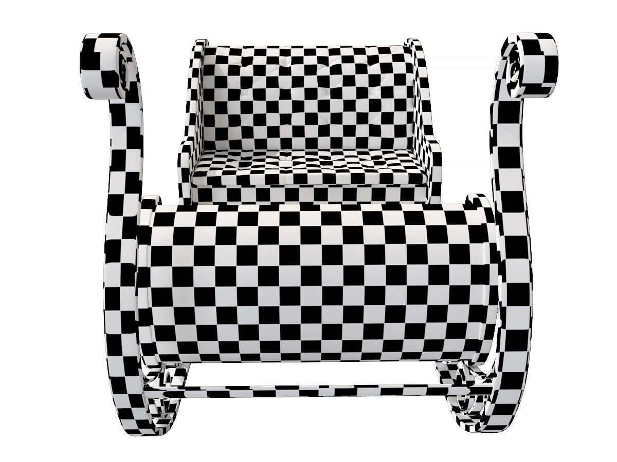 Christmas Santa Claus sleigh best holiday attribute Low-poly 3D model_23