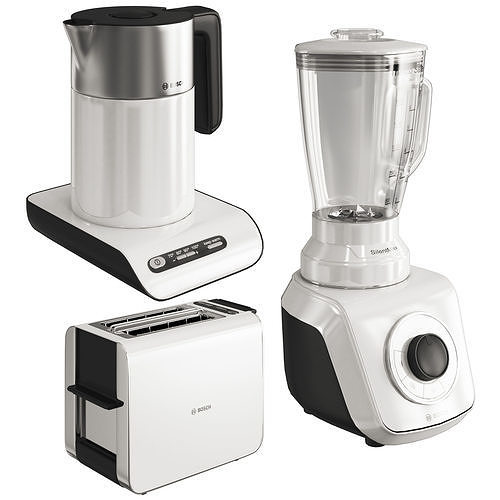 Bosch Small Kitchen Appliances White 3D model