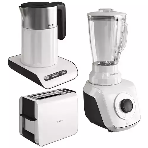 Bosch Small Kitchen Appliances White 3D model