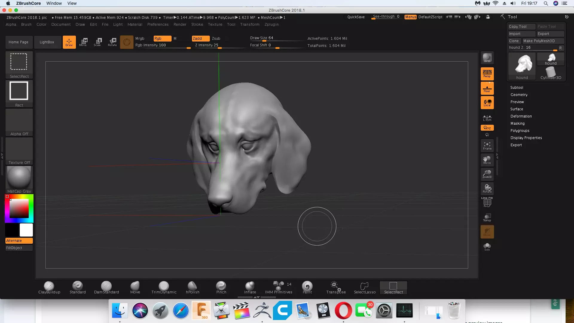 hound computer screen showing dog Free 3D print model