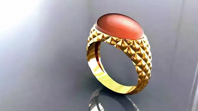 Ring 1 gold with stone