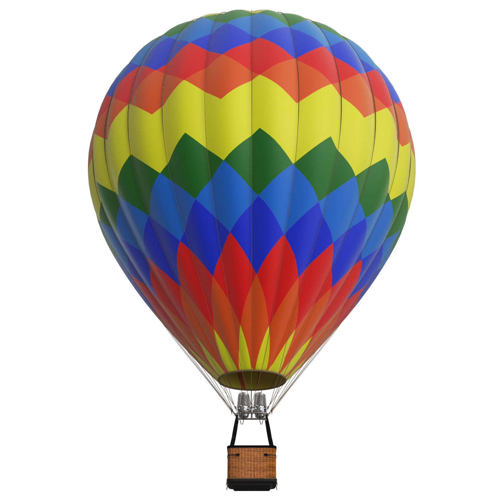 Hot Air Balloons 3D model_2
