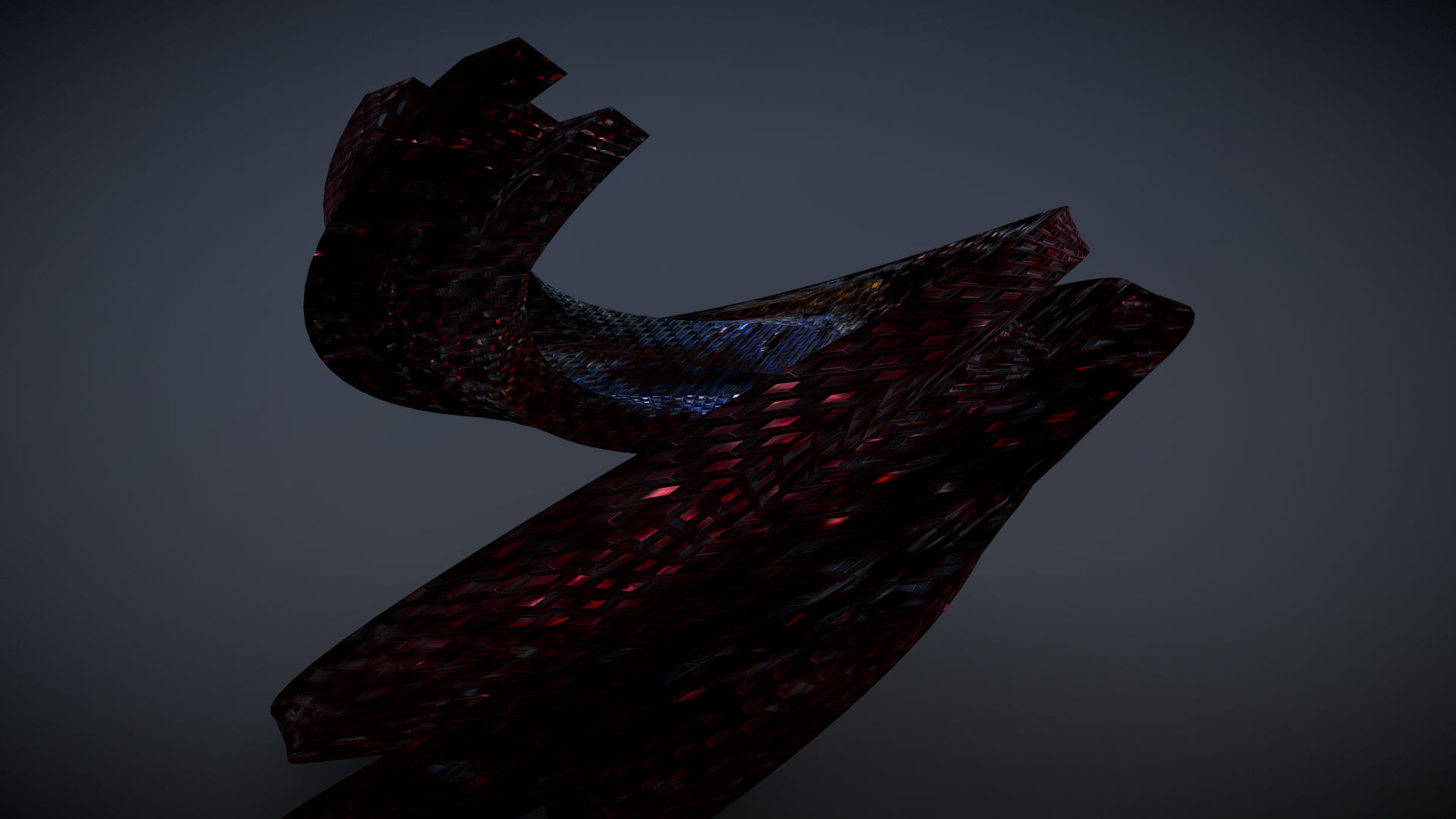 Curved Futuristic Building 3D model_3