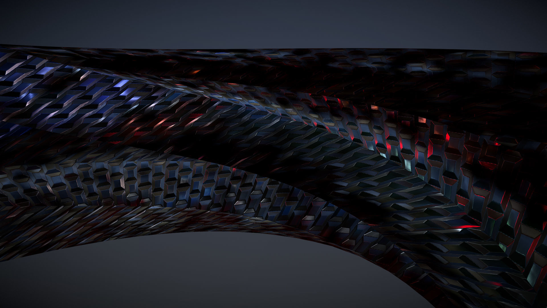 Curved Futuristic Building 3D model_5