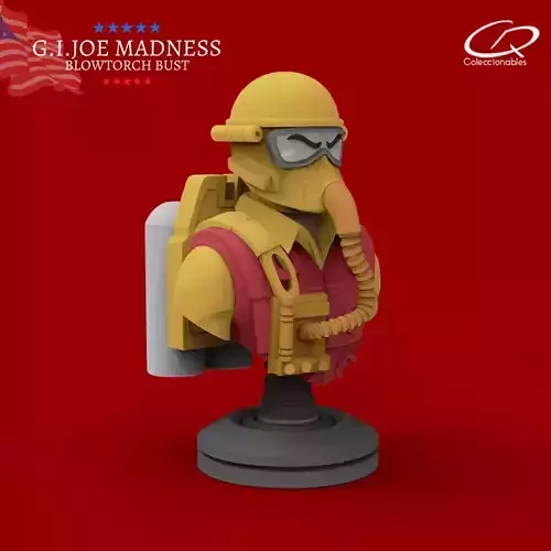 GI JOE Characters Blowtorch Bust   3D print model