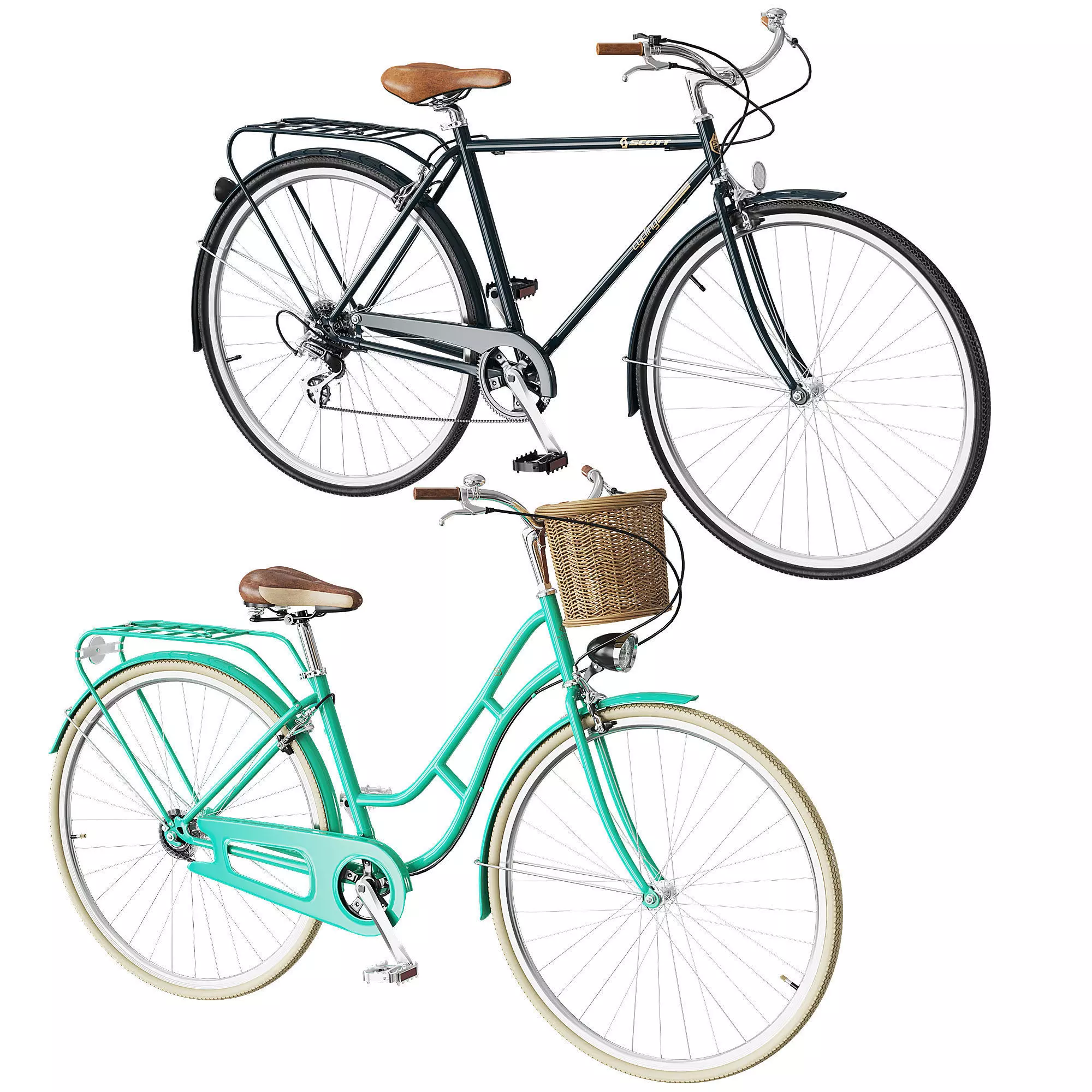 Retro Bicycles 3D model_0