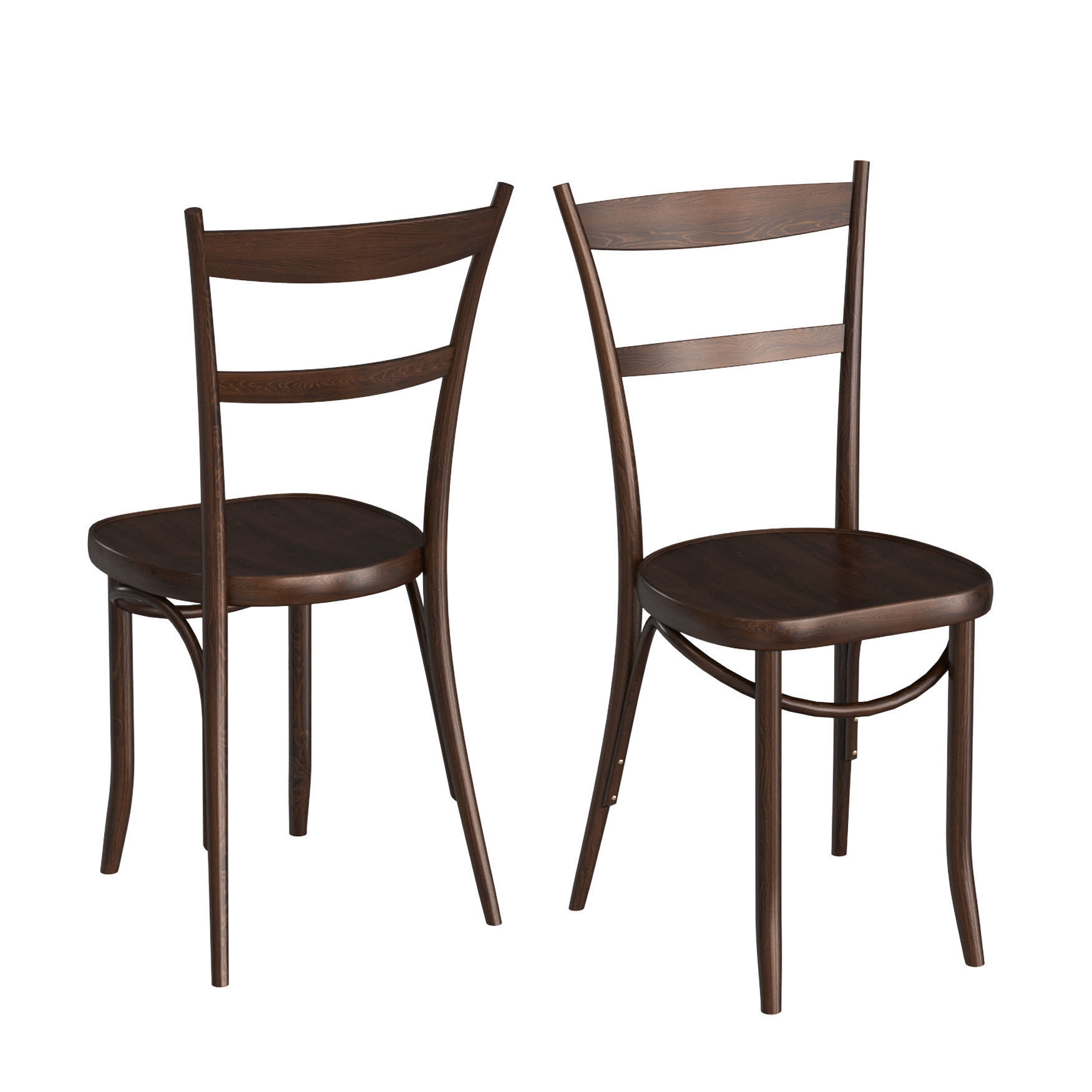 Thonet Chairs 3D model_4