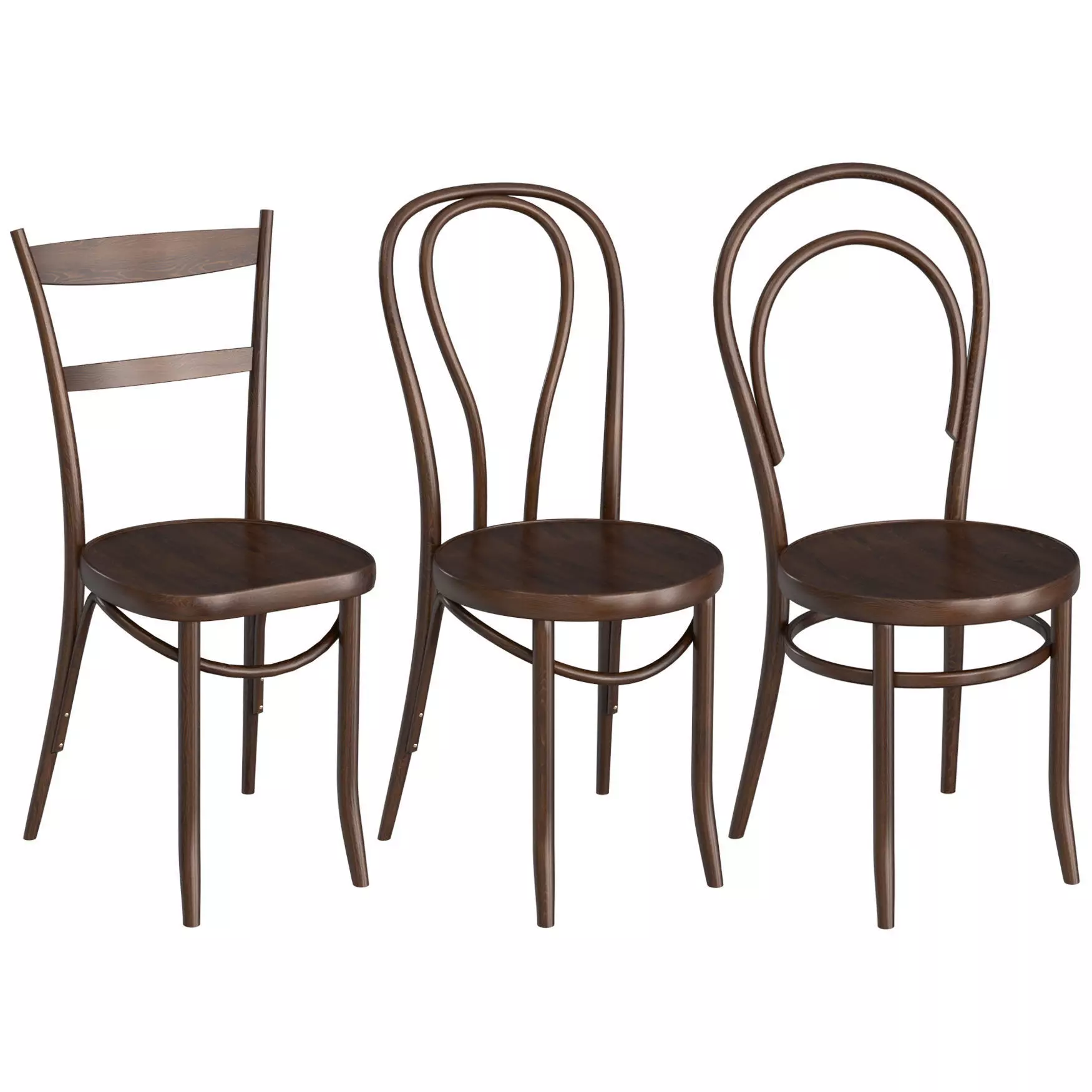 Thonet Chairs 3D model_0