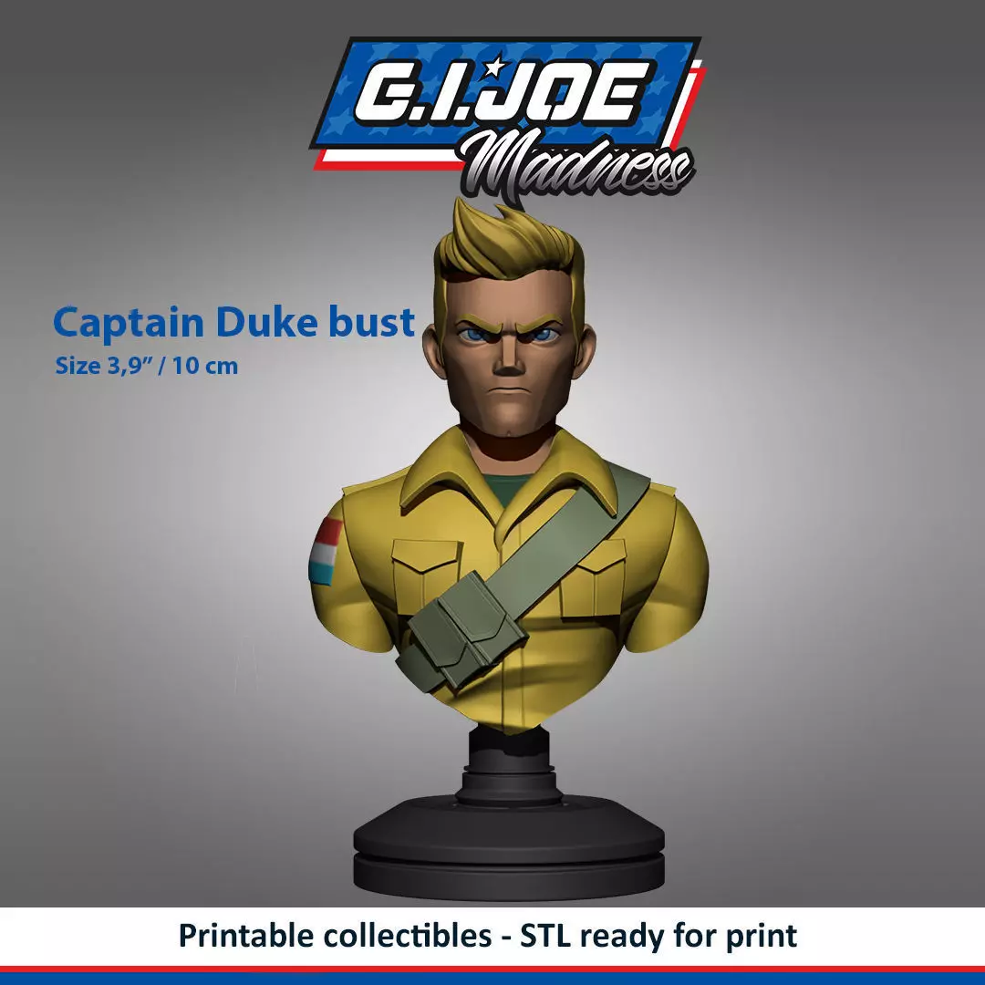 GI JOE Characters Captain Duke Free 3D print model