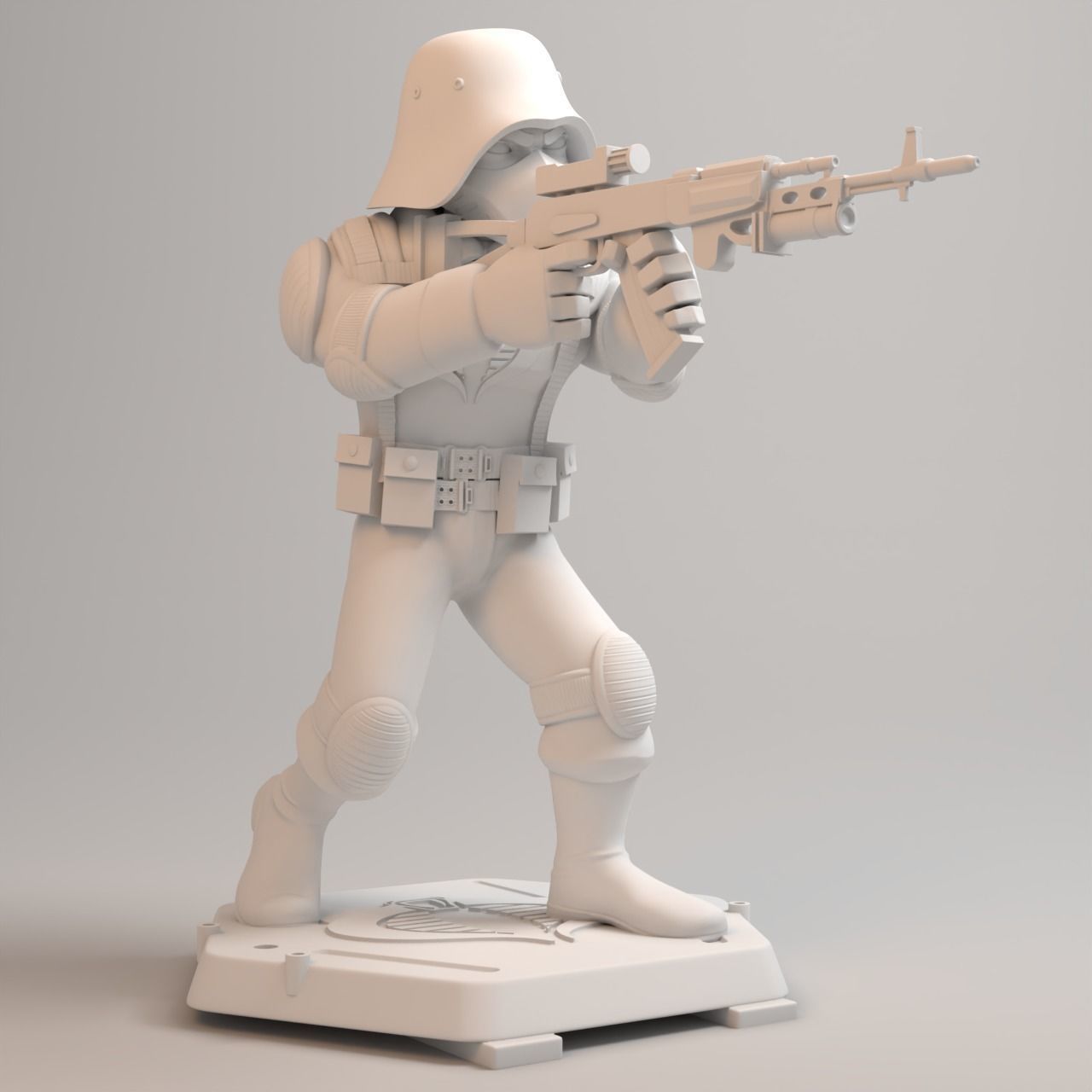 GI JOE characters Cobra Trooper Full figure 3D print model_2