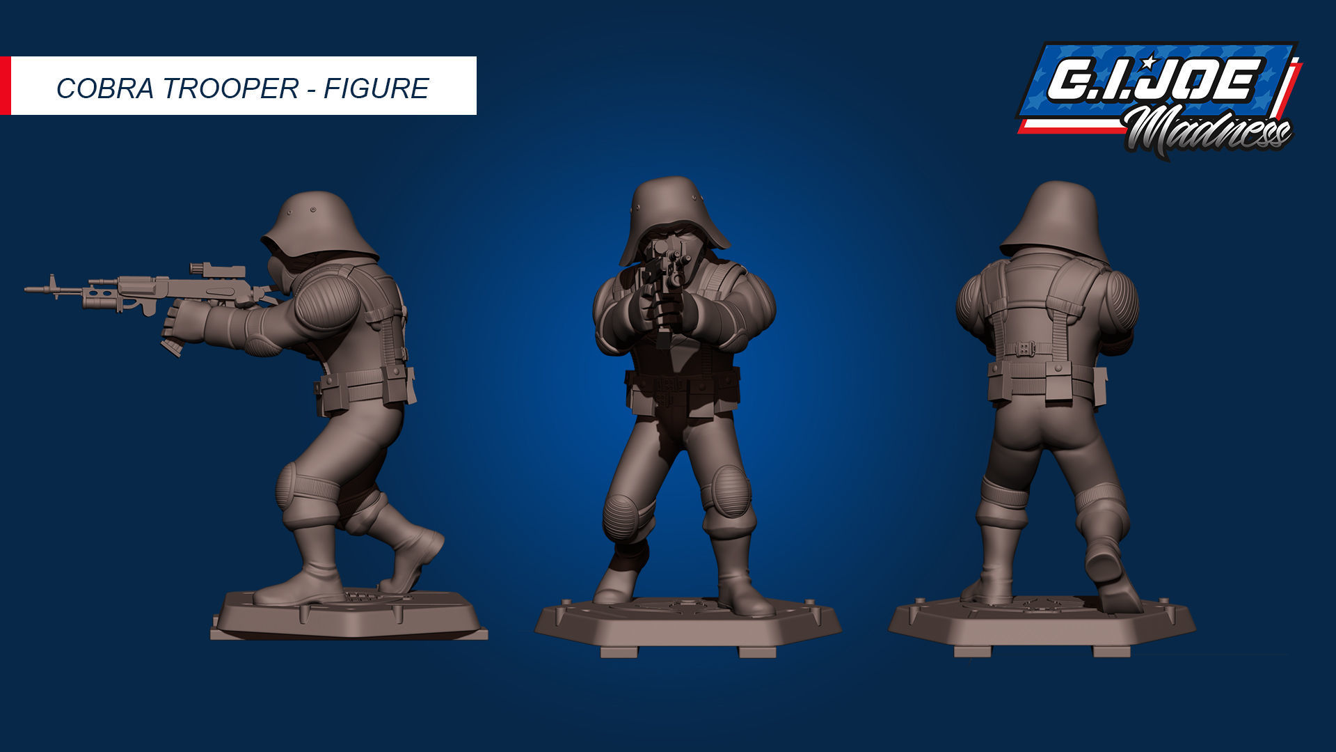 GI JOE characters Cobra Trooper Full figure 3D print model_8