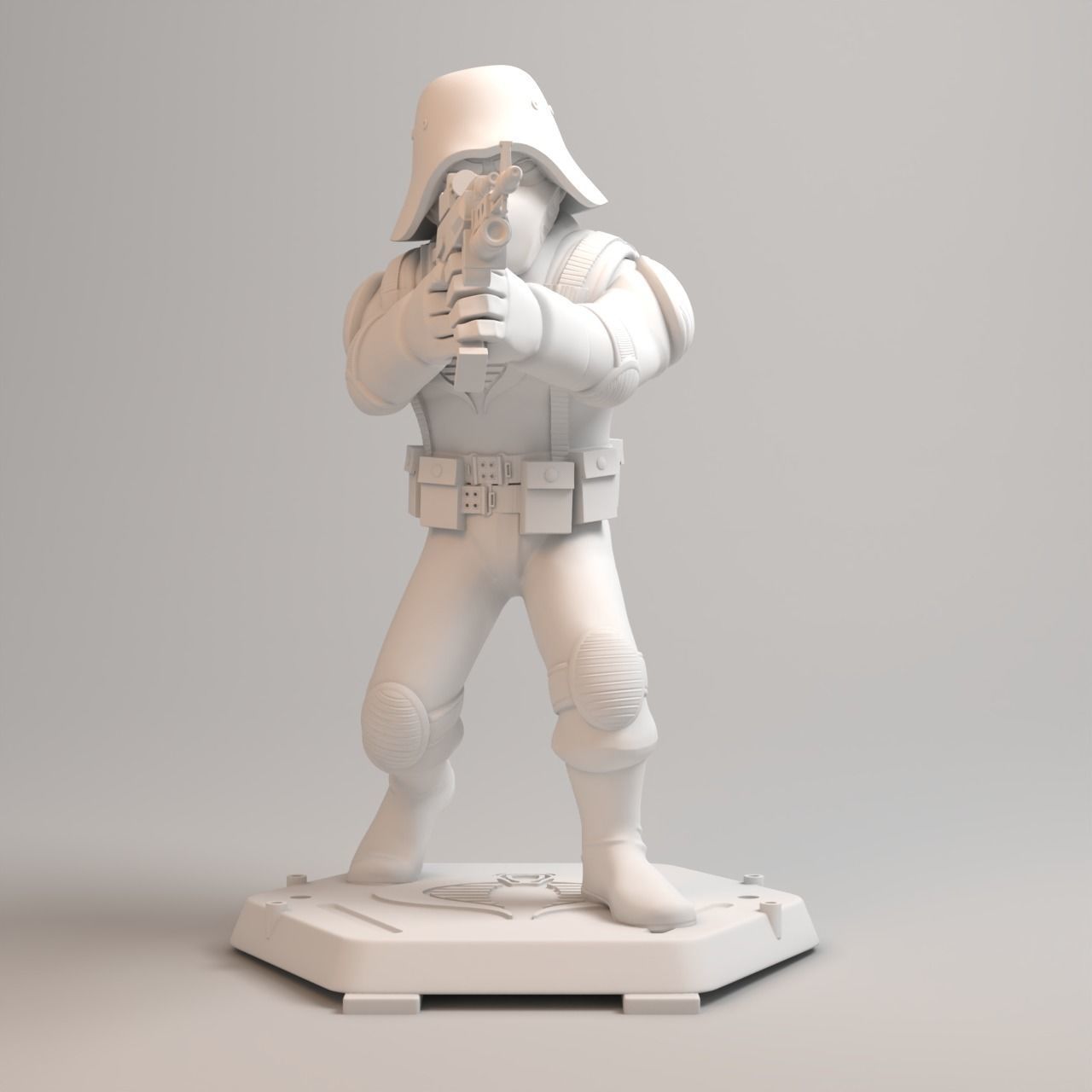 GI JOE characters Cobra Trooper Full figure 3D print model_1