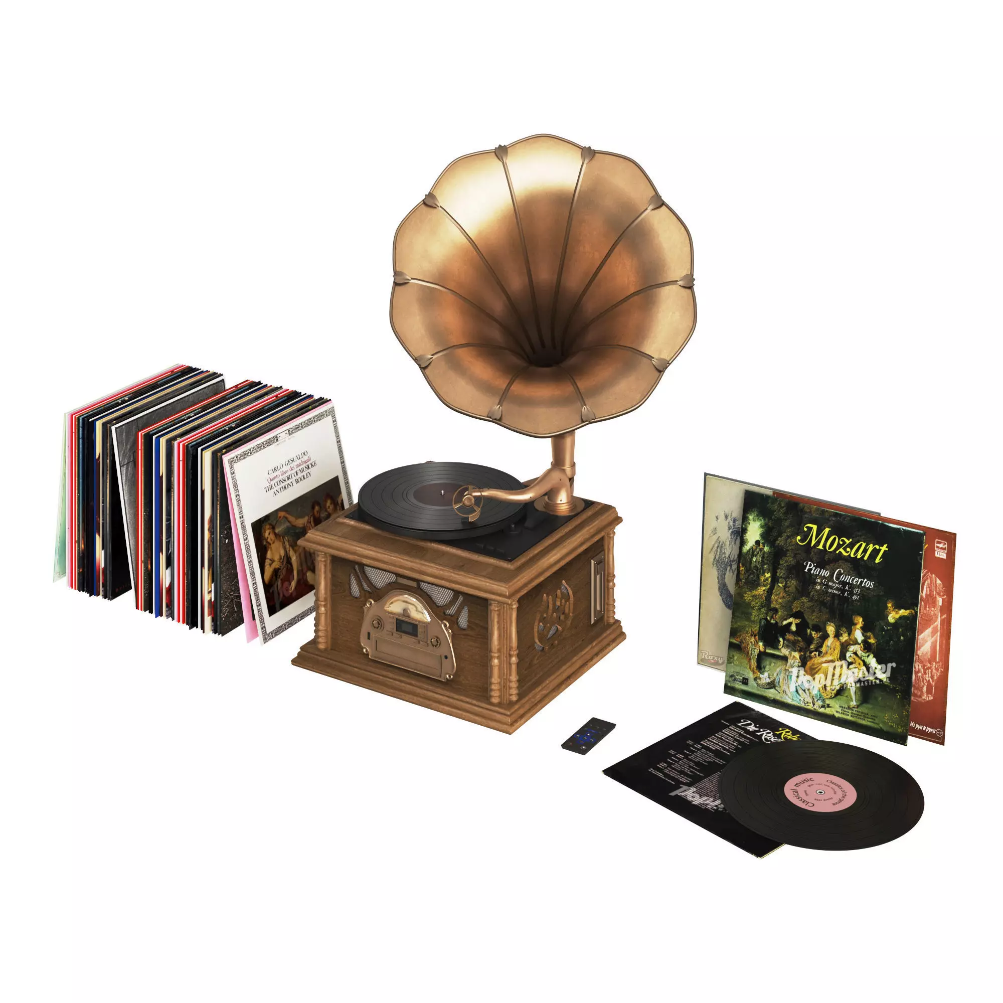 Classic Gramophone 3D model