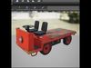 Electric Car Free low-poly 3D model_1