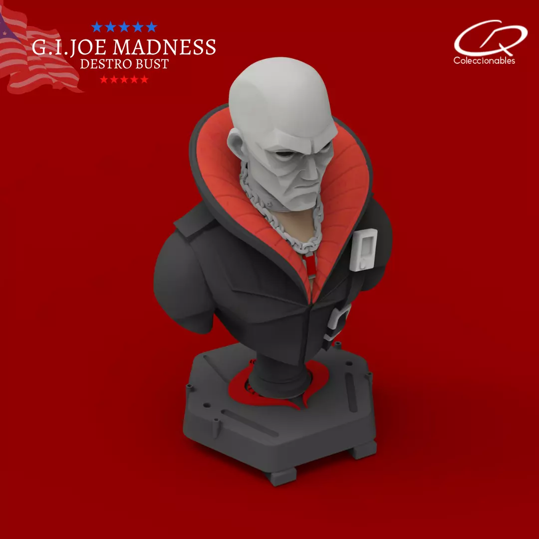 GI JOE characters Destro Bust 3D print model