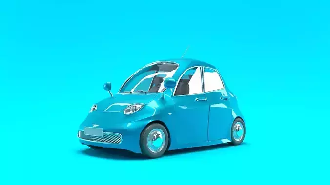 Car Cartoon  Low Poly
