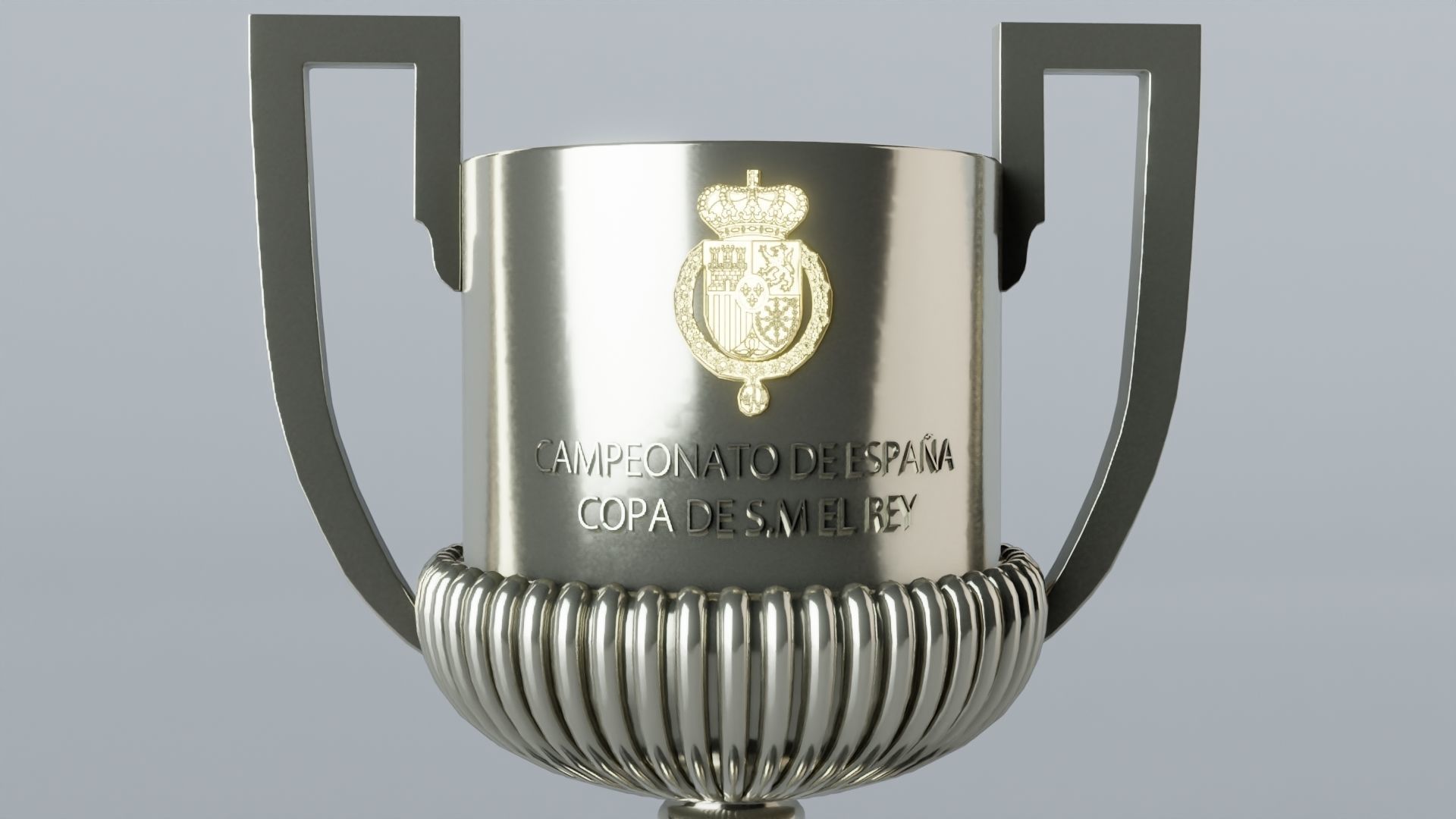 Copa Del Rey Espana Low-poly 3D model_2