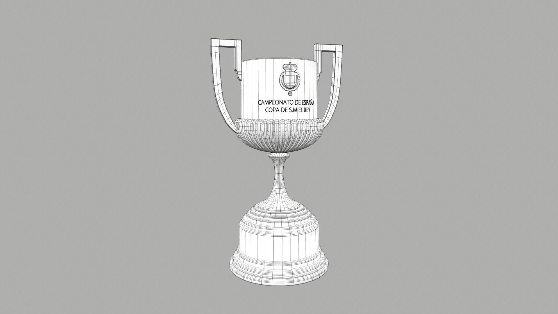 Copa Del Rey Espana Low-poly 3D model_8