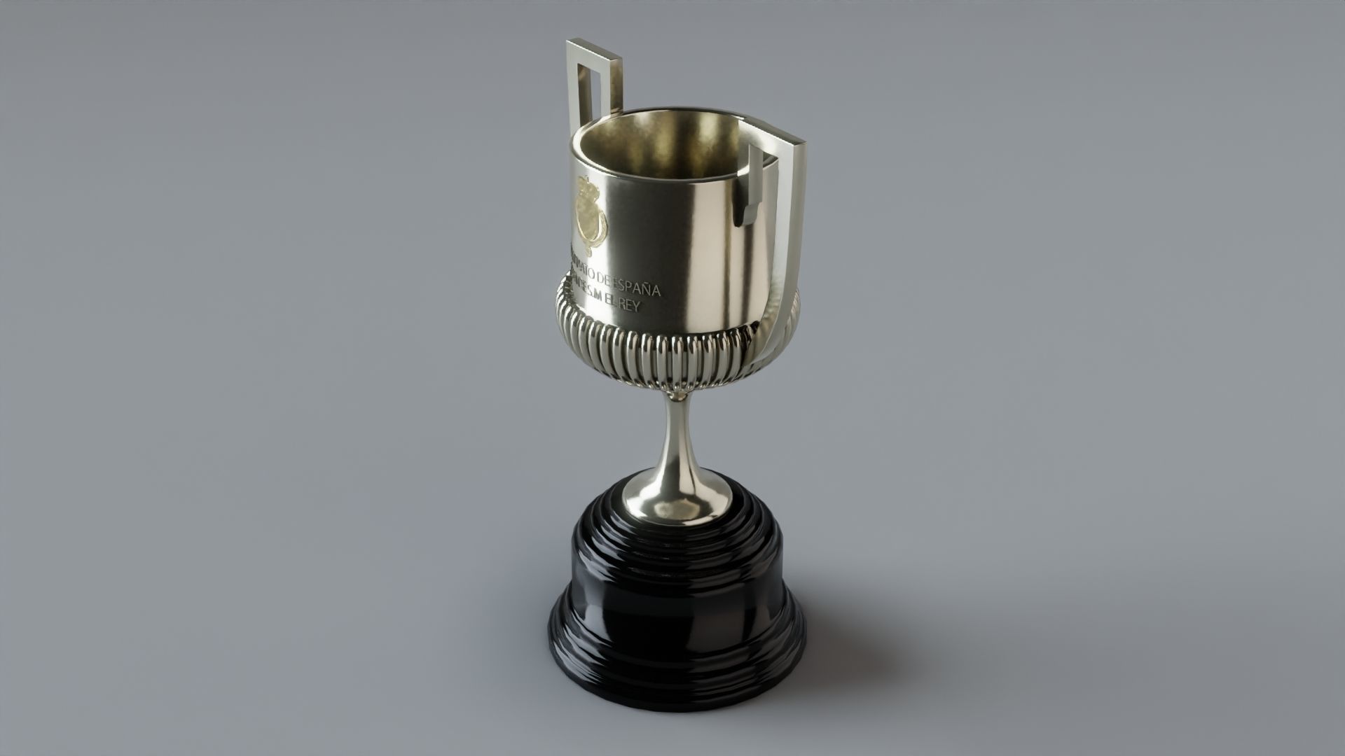 Copa Del Rey Espana Low-poly 3D model_3