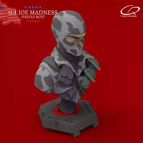 GI JOE characters Firefly Bust 3D print model