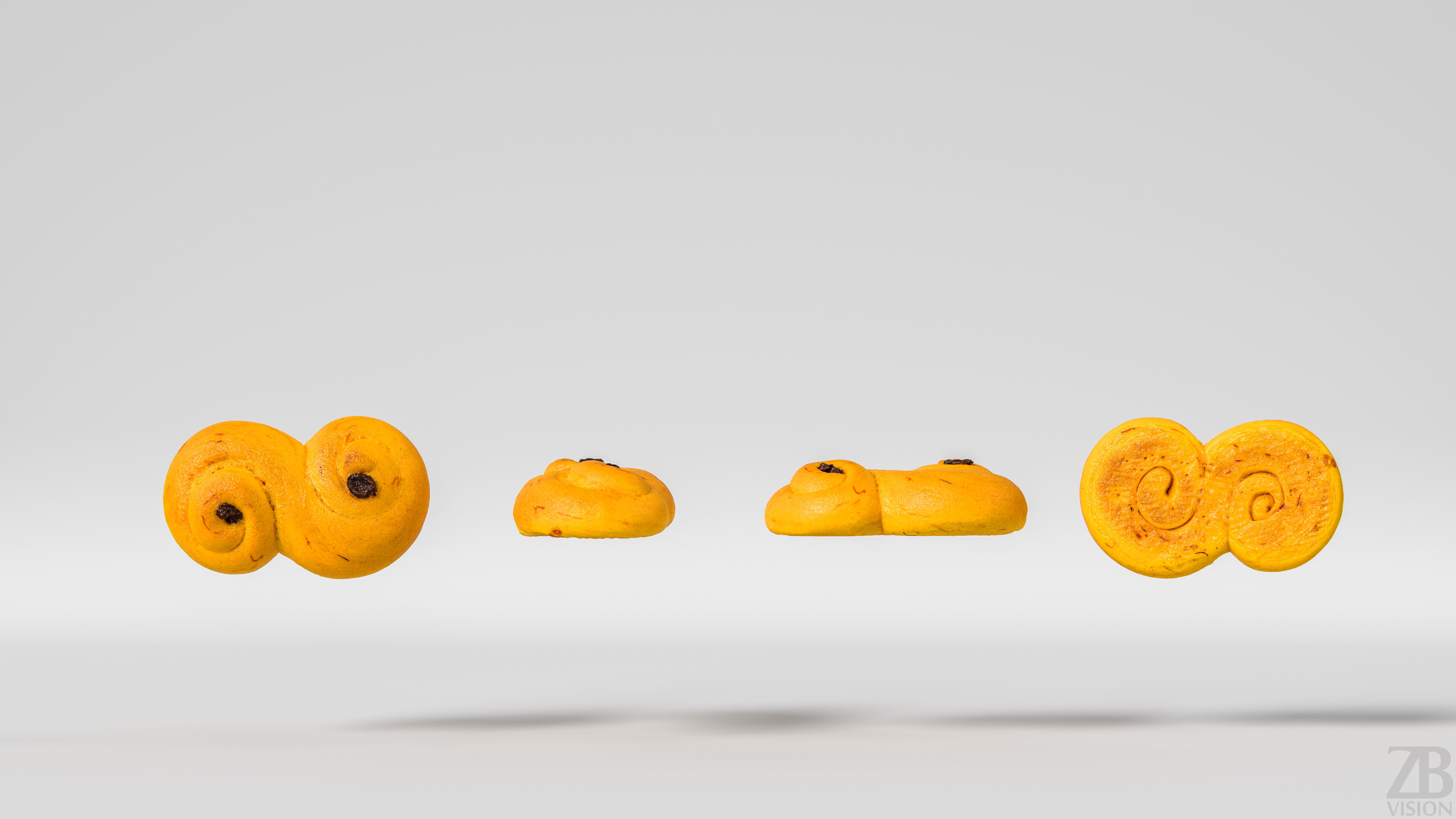 Saffron Bun 3D model_4