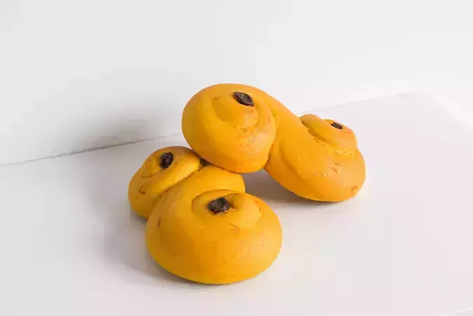 Saffron Bun 3D model