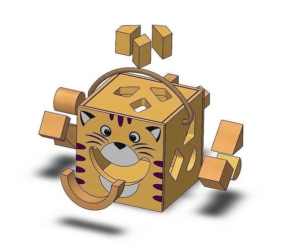 Cube is a logic toy 3D print model