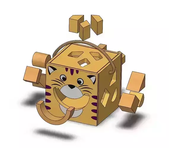 Cube is a logic toy 3D print model