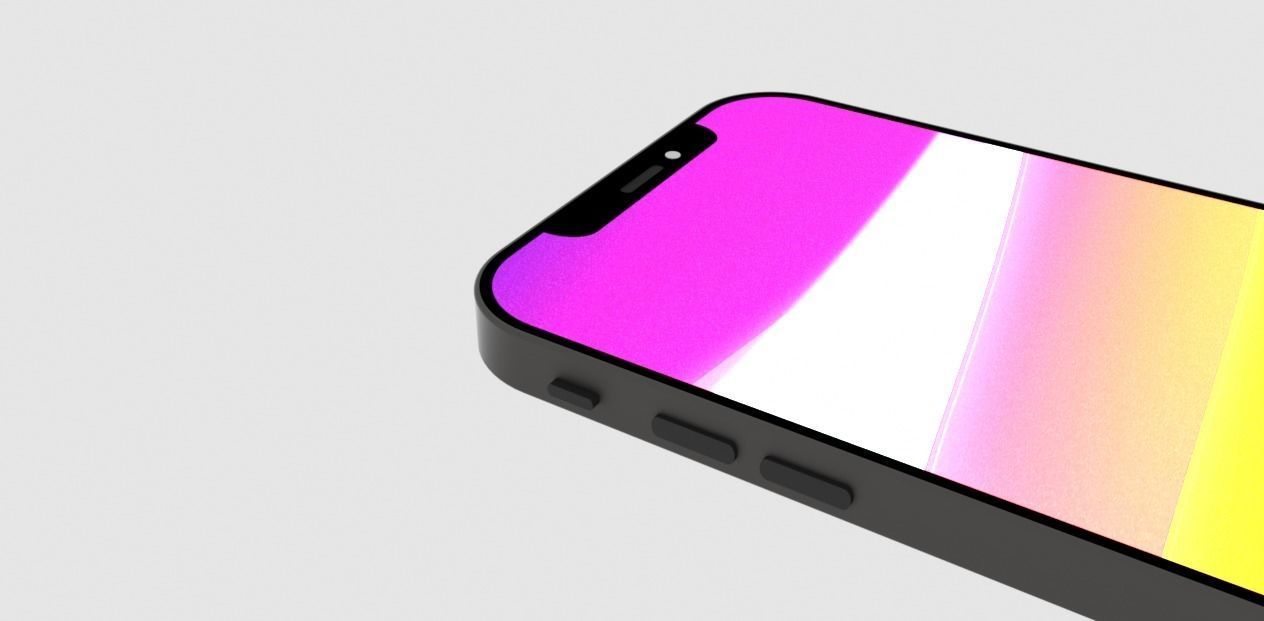 Iphone 12 Low-poly 3D model_4