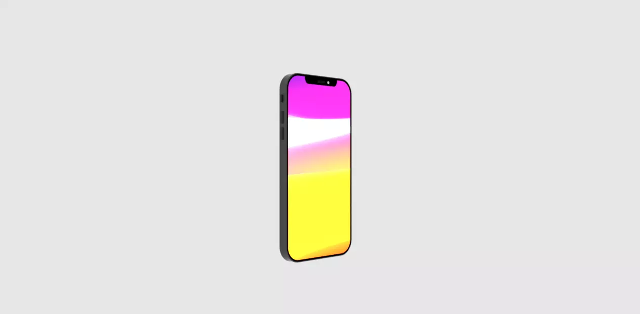 Iphone 12 Low-poly 3D model_0