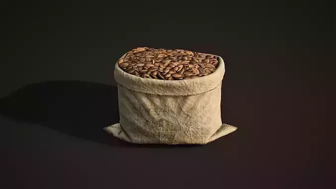 Sack-Bag Game-Ready coffee beans in sack