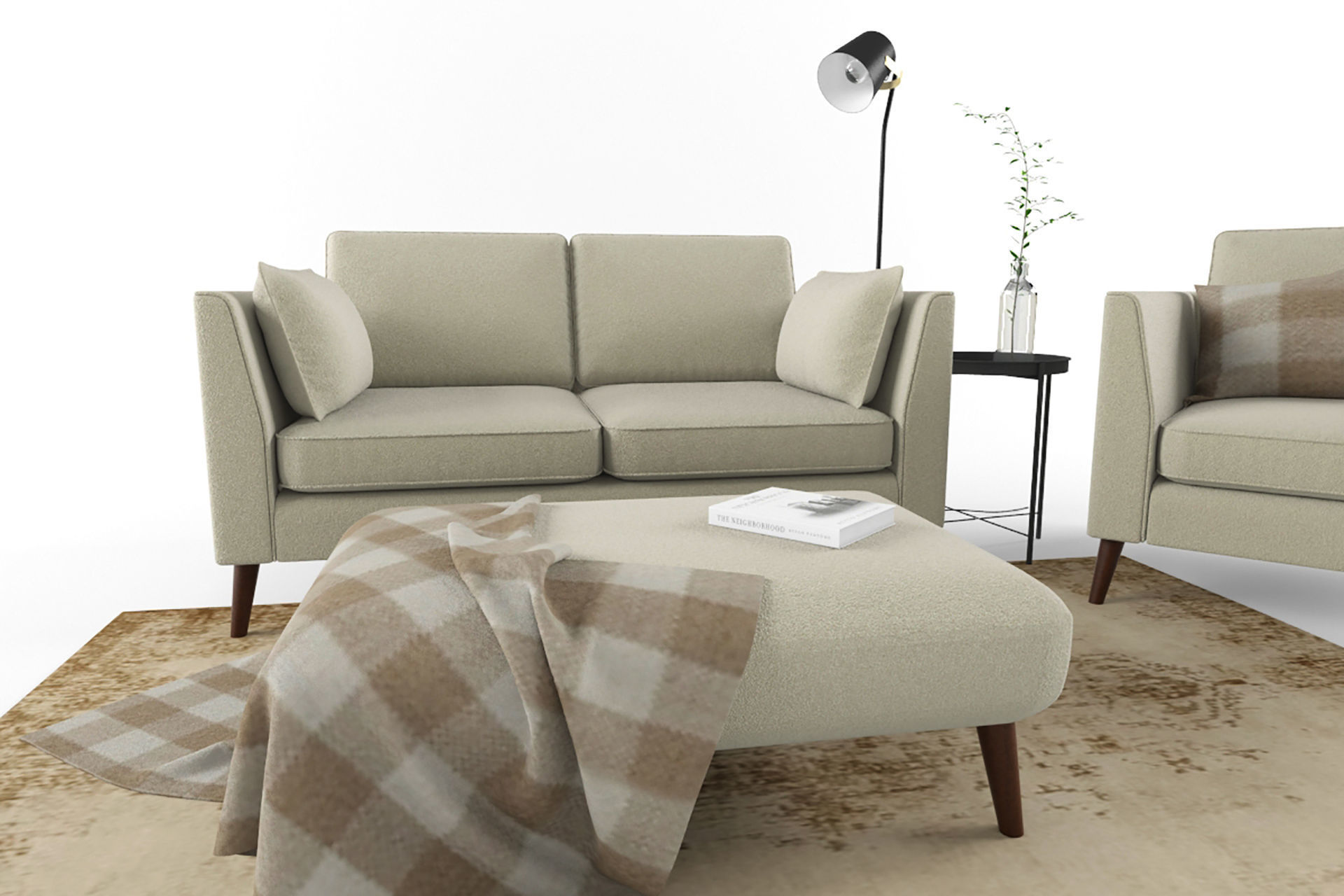 Sofa Cameron Set 3D model_2