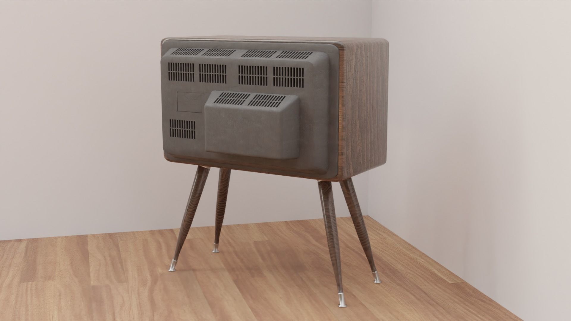 Television 70s 3D model_1