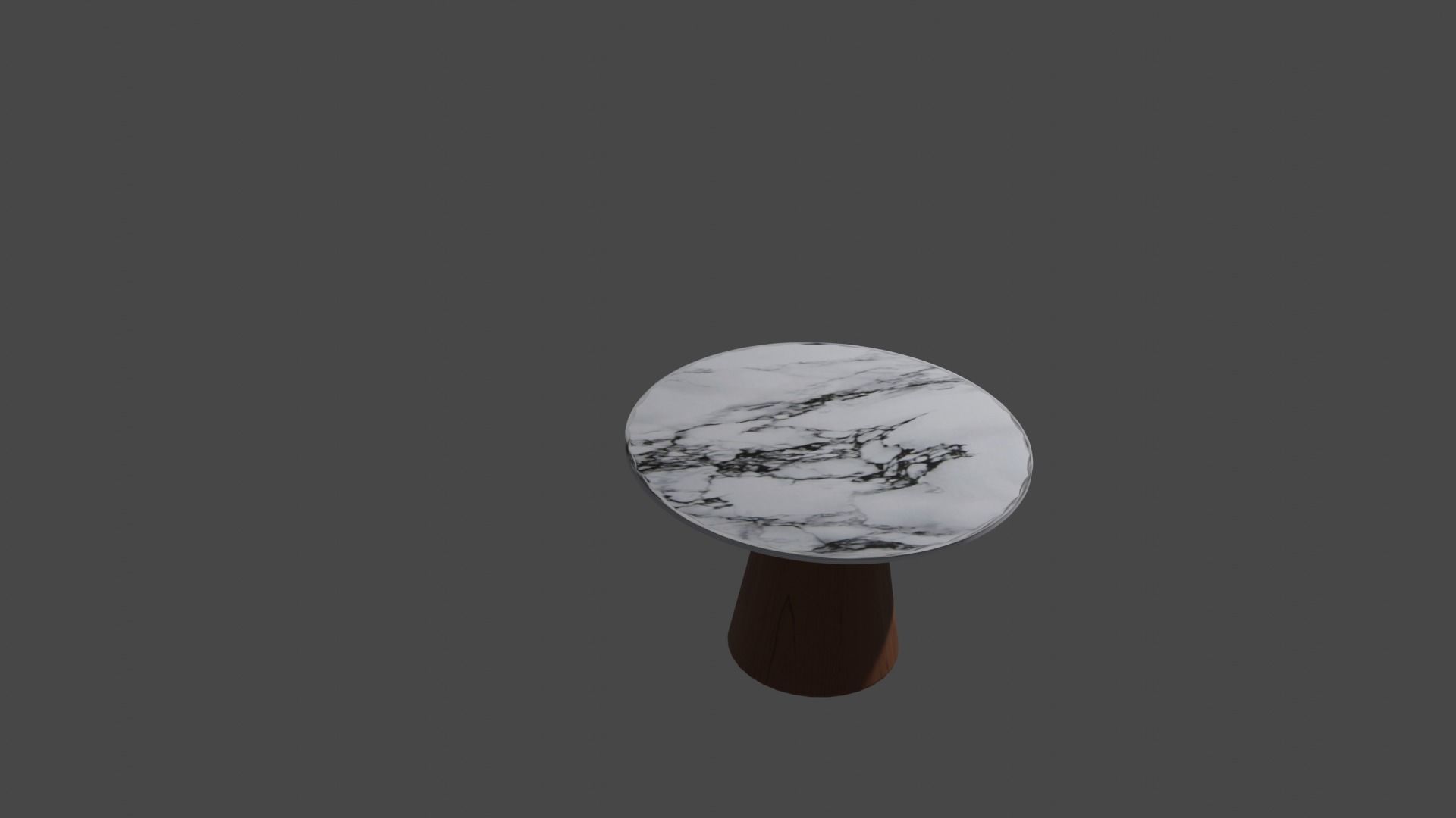 simple coffee table Low-poly 3D model_1