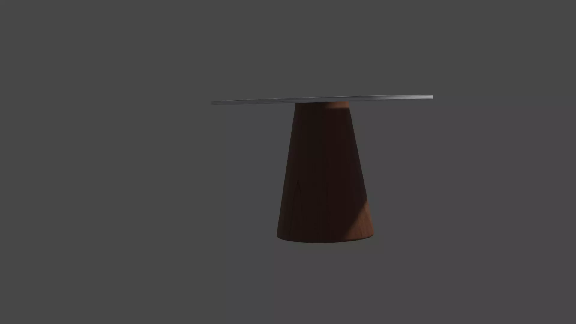simple coffee table Low-poly 3D model_0