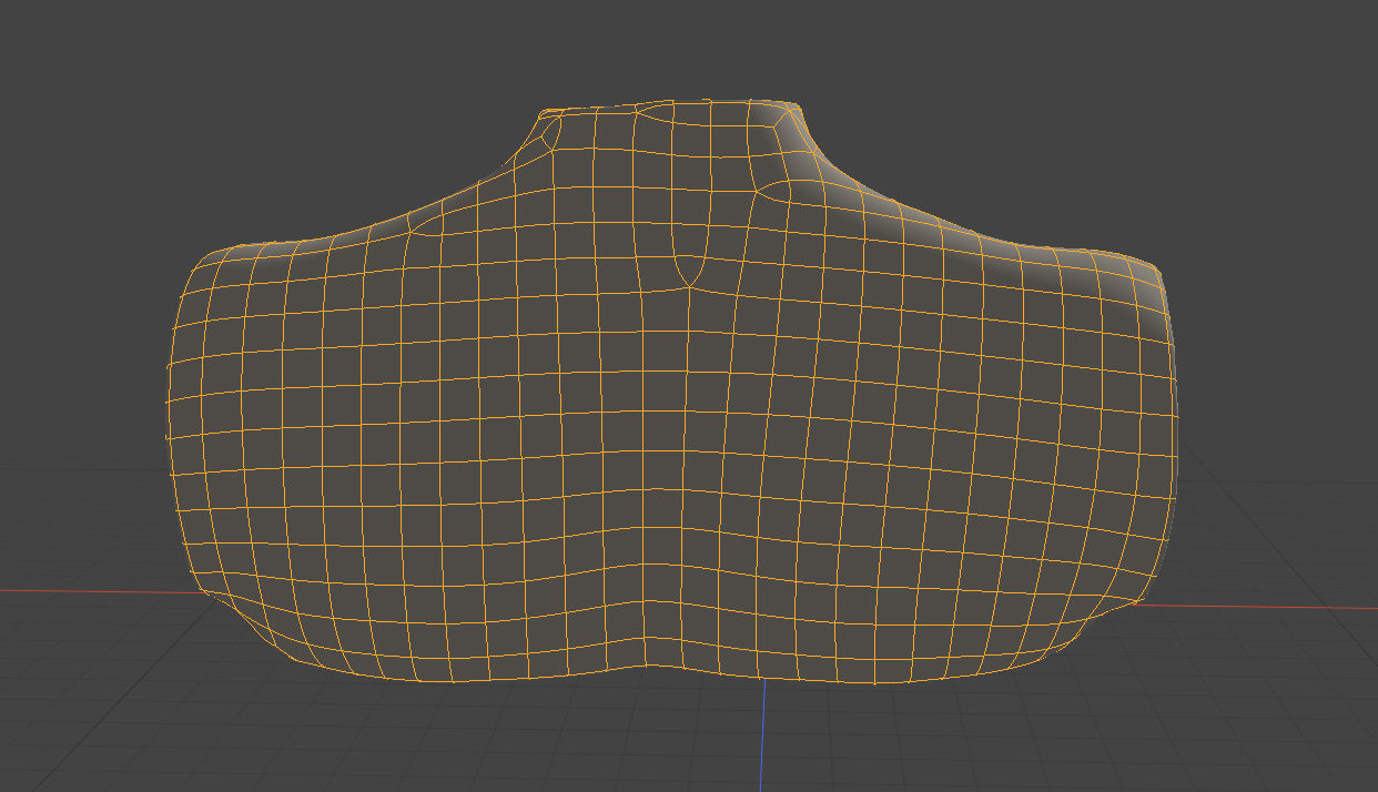 Modo Torso Bust for Jewelry display 3D model_5