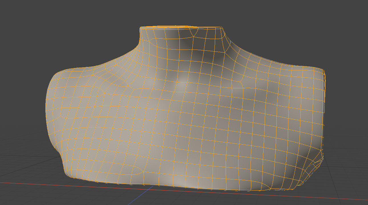 Modo Torso Bust for Jewelry display 3D model_4