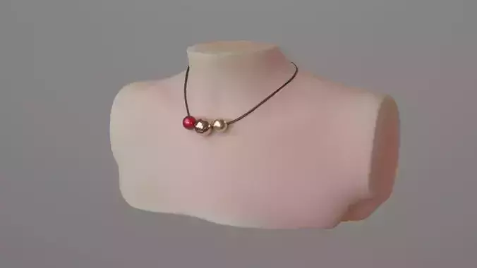 Modo Torso Bust for Jewelry display
