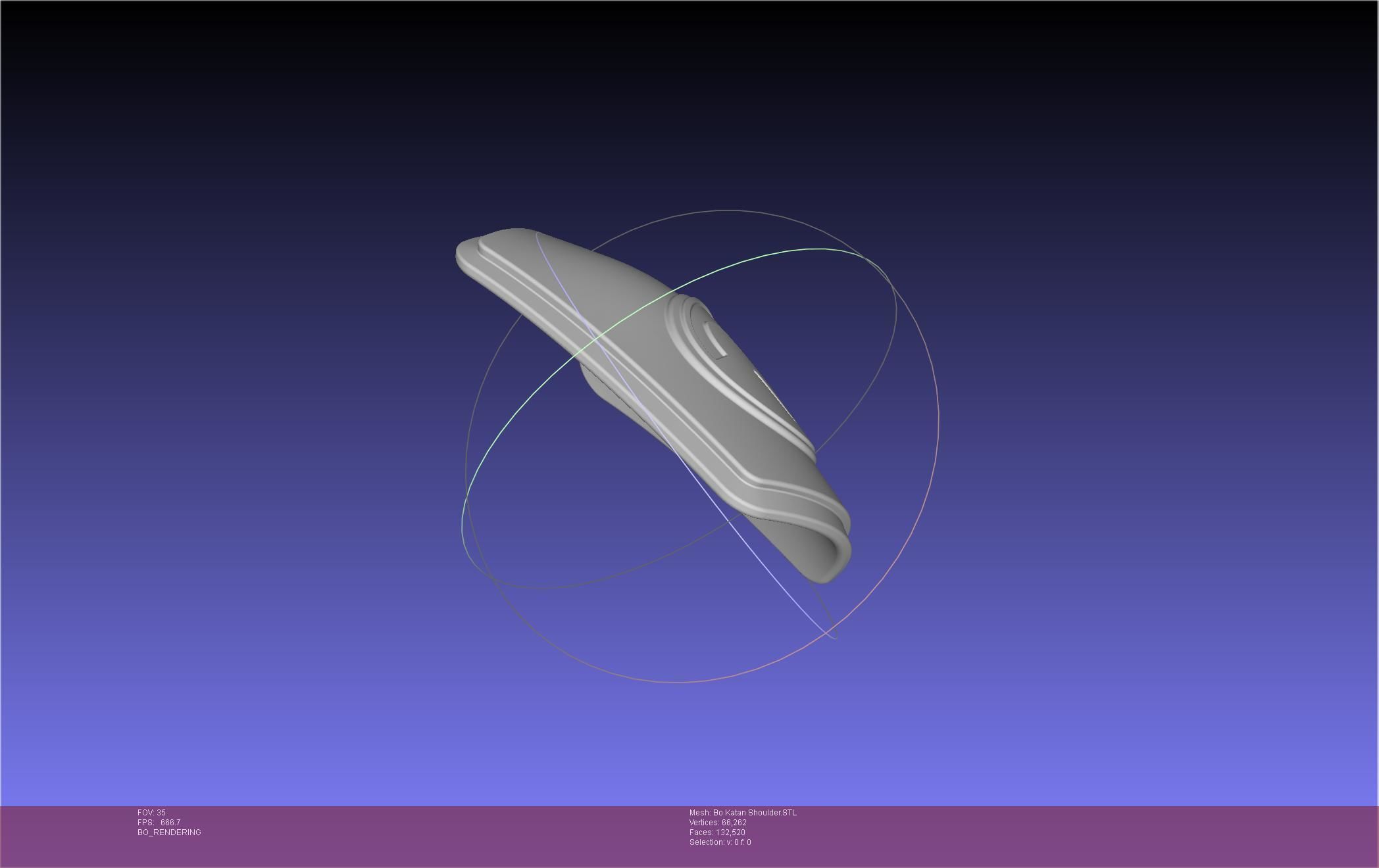 Star Wars The Mandalorian Bo-Katan Shoulder Piece 3D print model_98