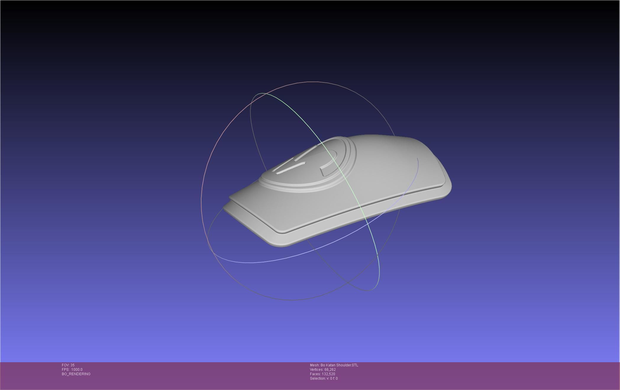 Star Wars The Mandalorian Bo-Katan Shoulder Piece 3D print model_93