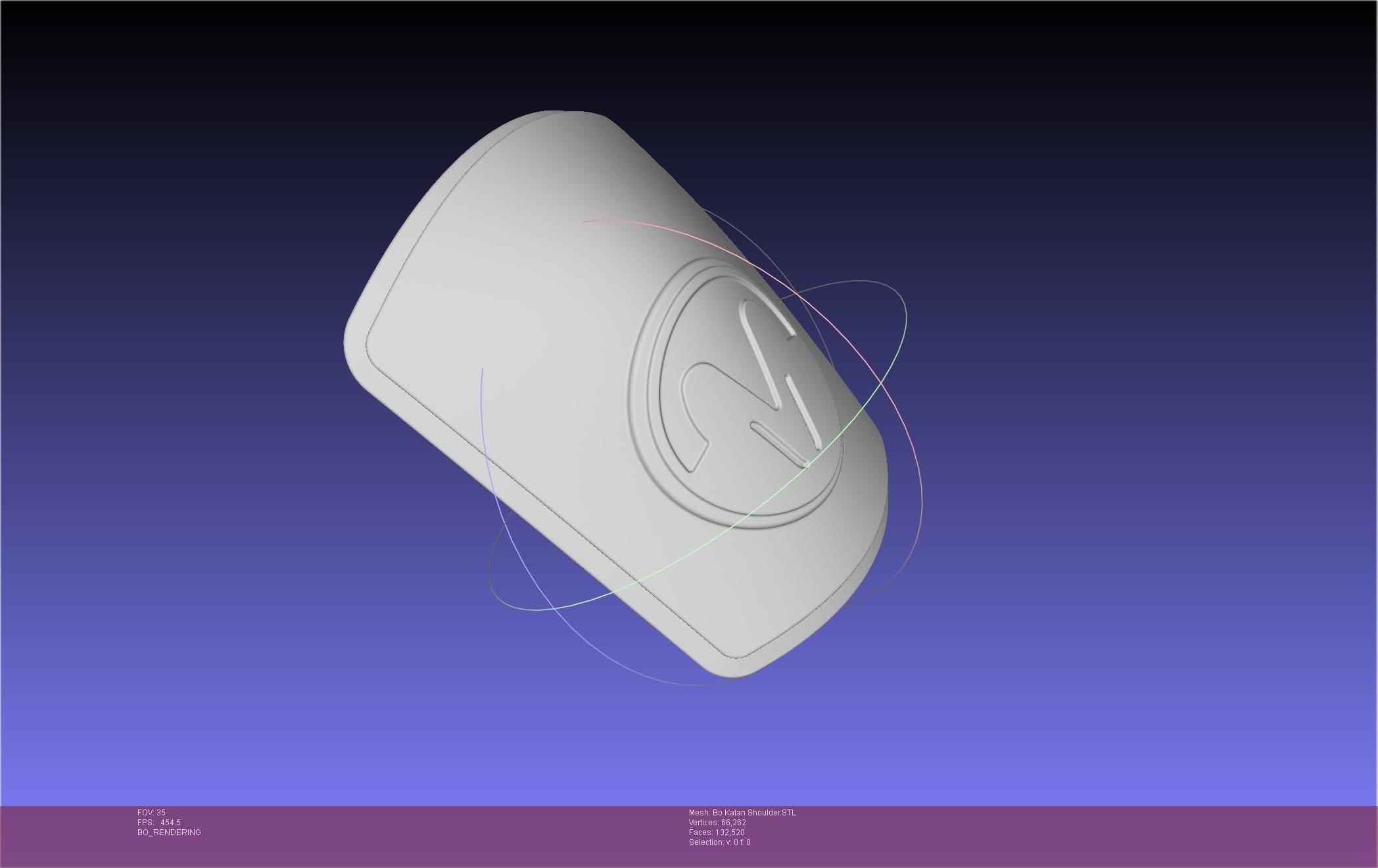 Star Wars The Mandalorian Bo-Katan Shoulder Piece 3D print model_100