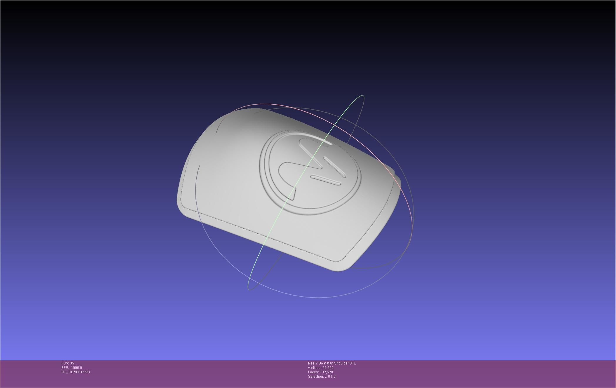 Star Wars The Mandalorian Bo-Katan Shoulder Piece 3D print model_94