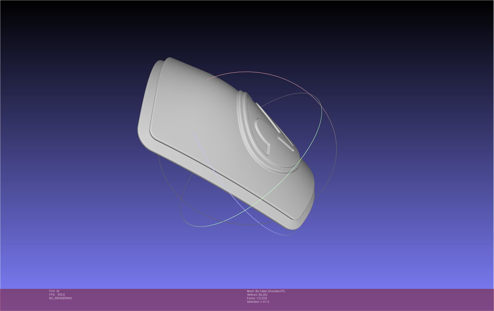 Star Wars The Mandalorian Bo-Katan Shoulder Piece 3D print model_101