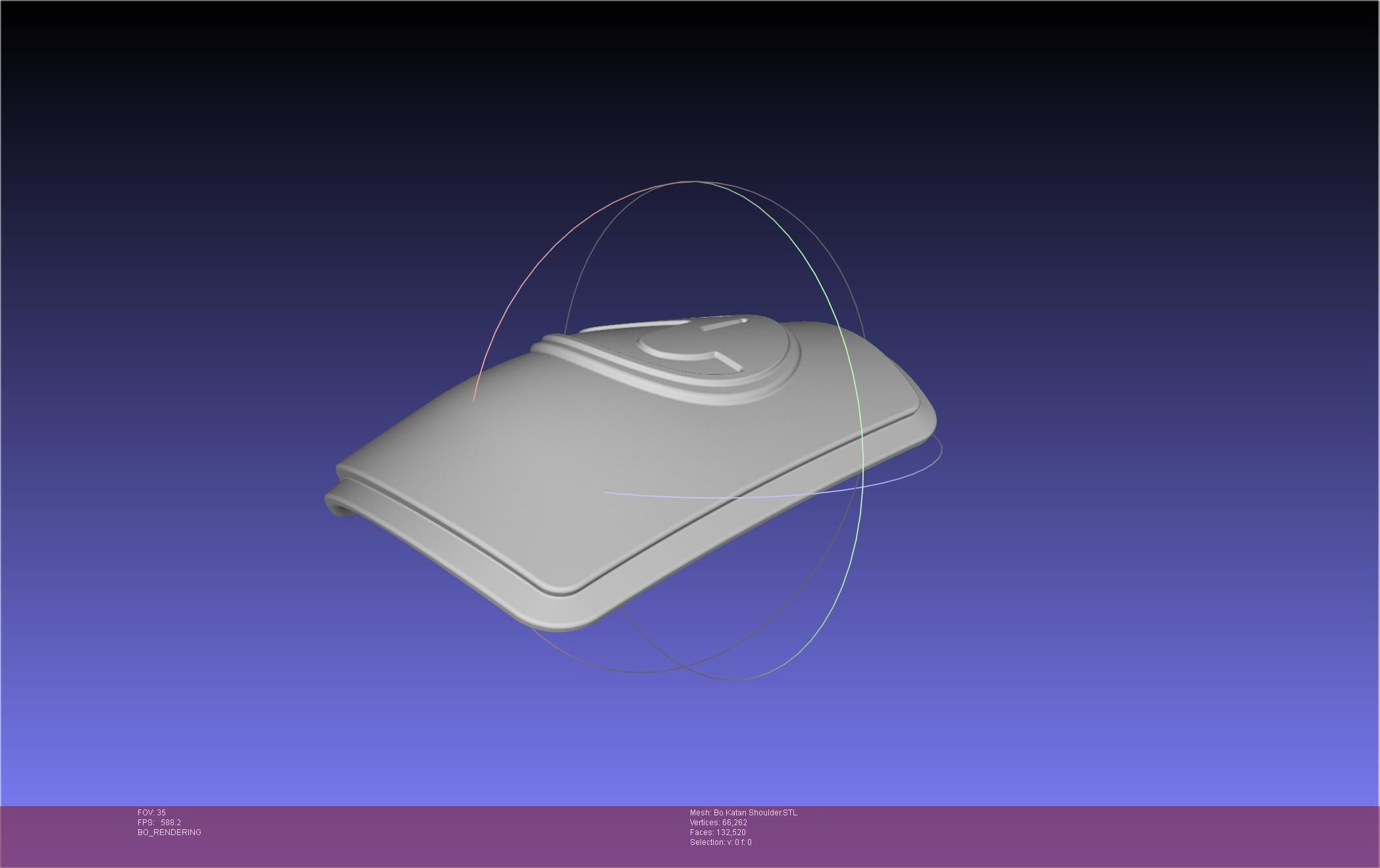 Star Wars The Mandalorian Bo-Katan Shoulder Piece 3D print model_103